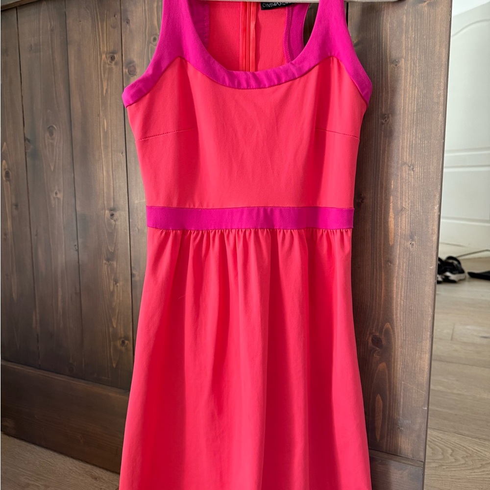 Cynthia Rowley Hot Pink Sleeveless Cocktail Dress